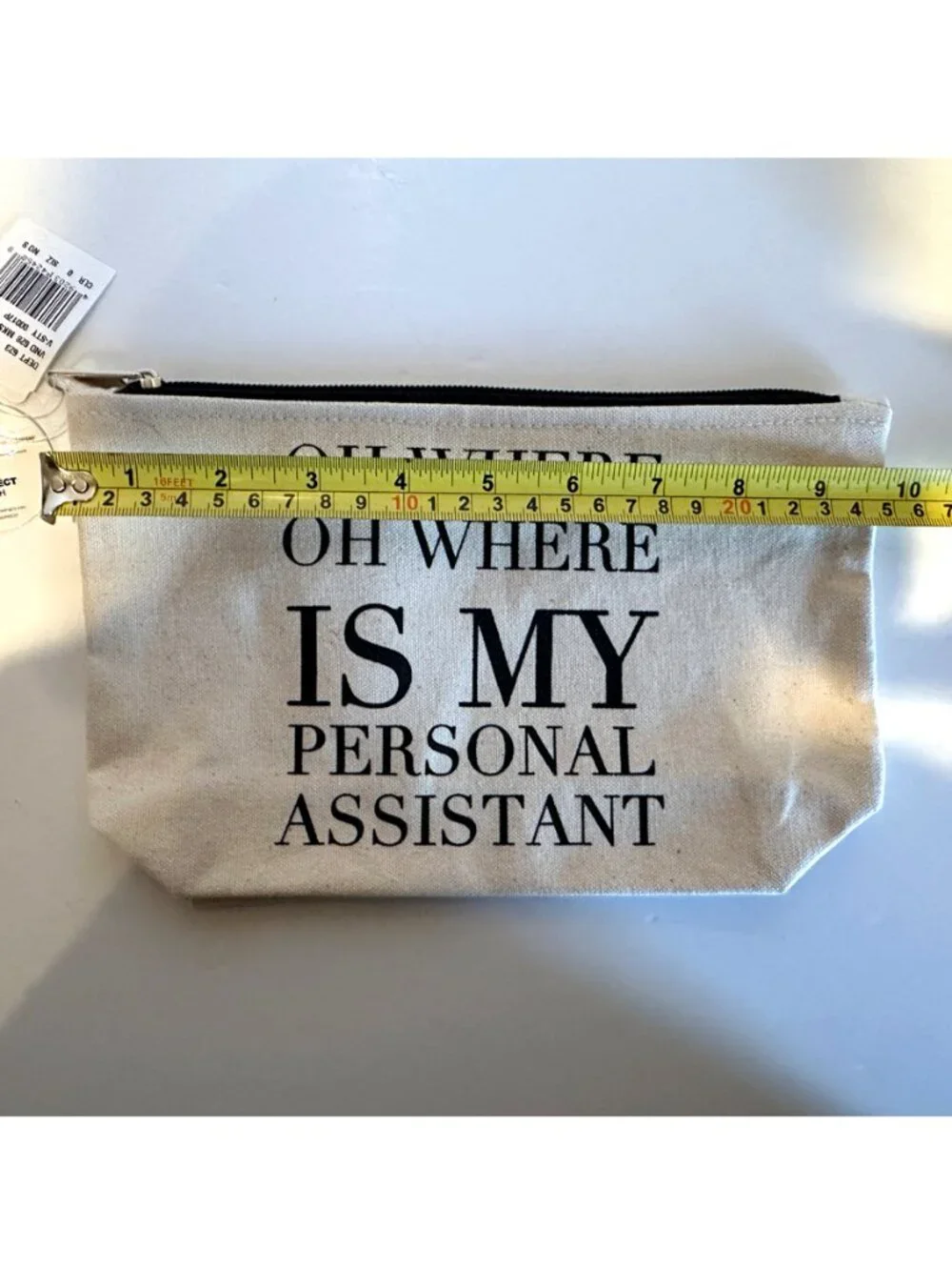 Los Angeles Trading Co. The Perfect Pouch Canvas Makeup Cosmetic Travel Bag NWT